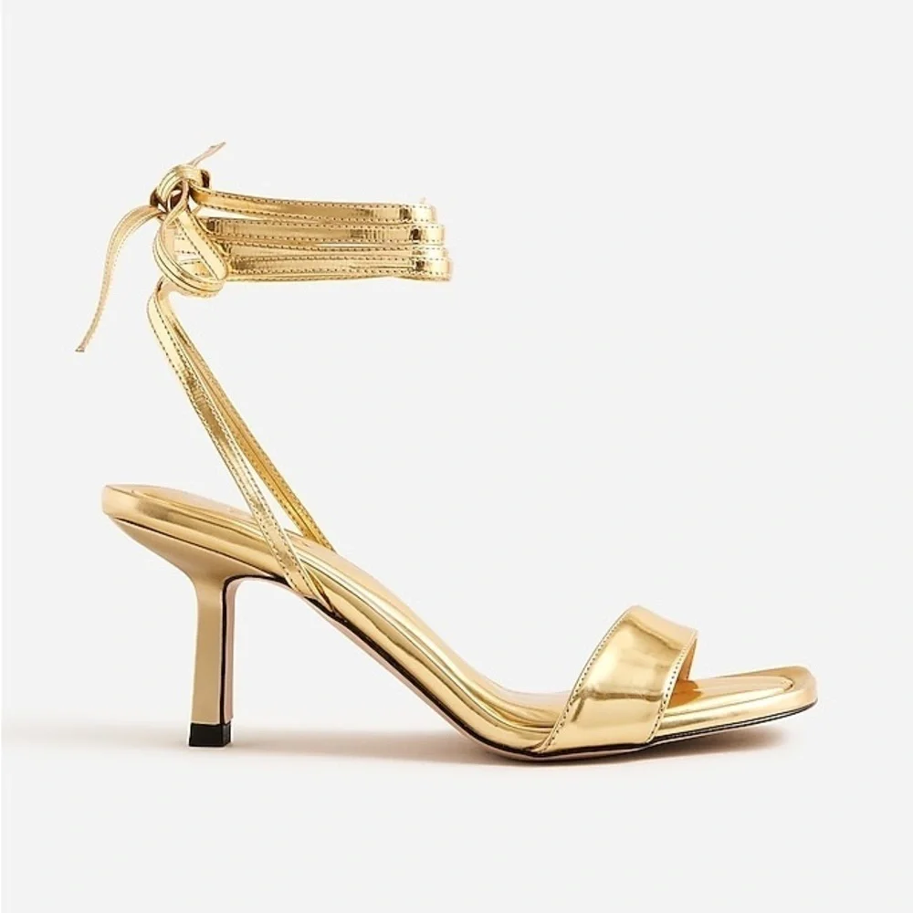 J Crew Leni made-in-Spain lace-up sandals in leather CA039